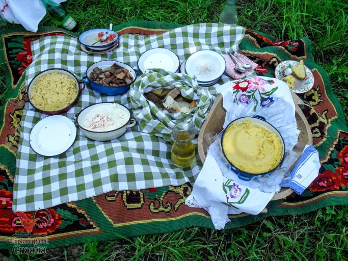 Big breakfast after hard work