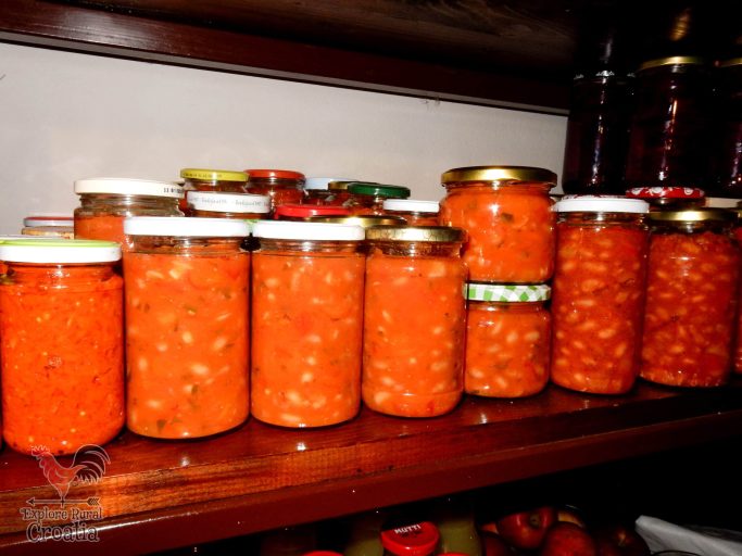 Lots of preserves for the winter time